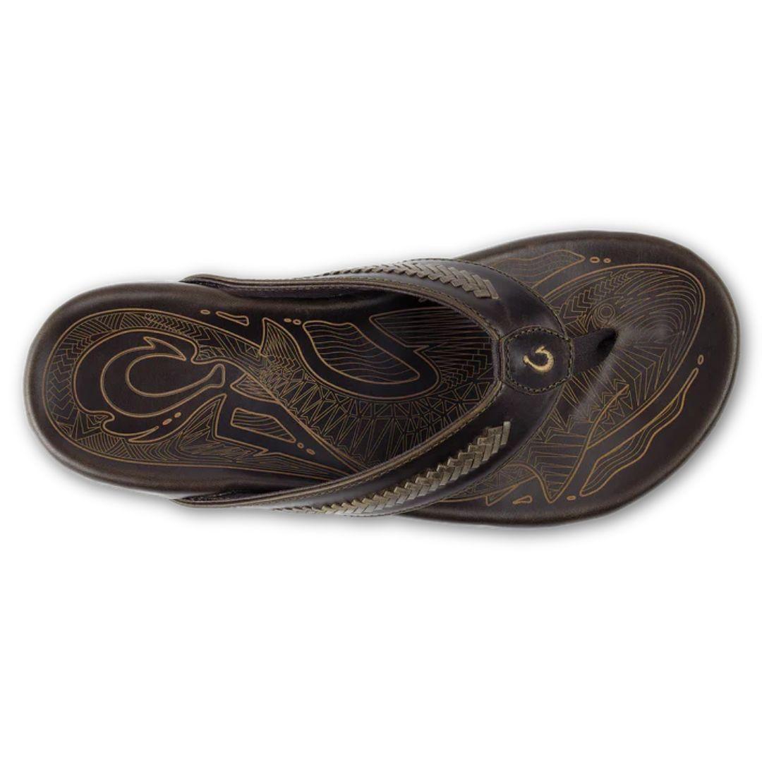 OluKai Men's Mea Ola Mano Leather Sandals